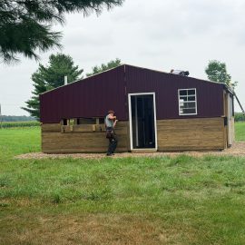 24×24 Custom Horse Barn