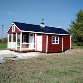 12×24 Colonial Classic With Attached Outhouse Shed