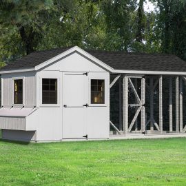 8×18 A-Frame Reverse Gable Double Combo