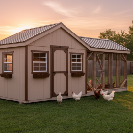 8×10 A-Frame Reverse Gable Combo