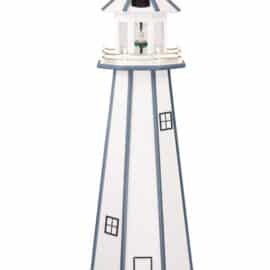 5′ White with country blue lighthouse