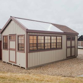 10x20 A-Frame Classic Combo Greenhouse