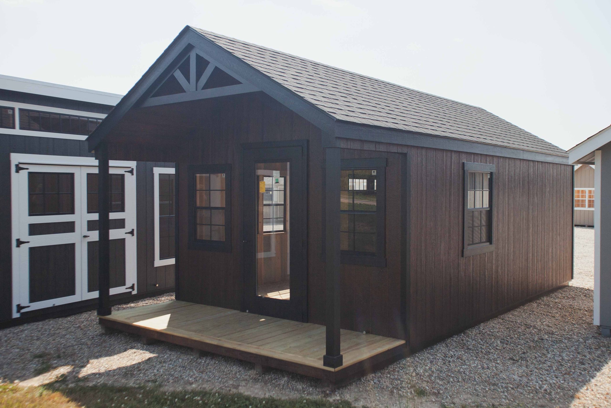 12x24 Colonial Classic W/ Full Porch and Fan
