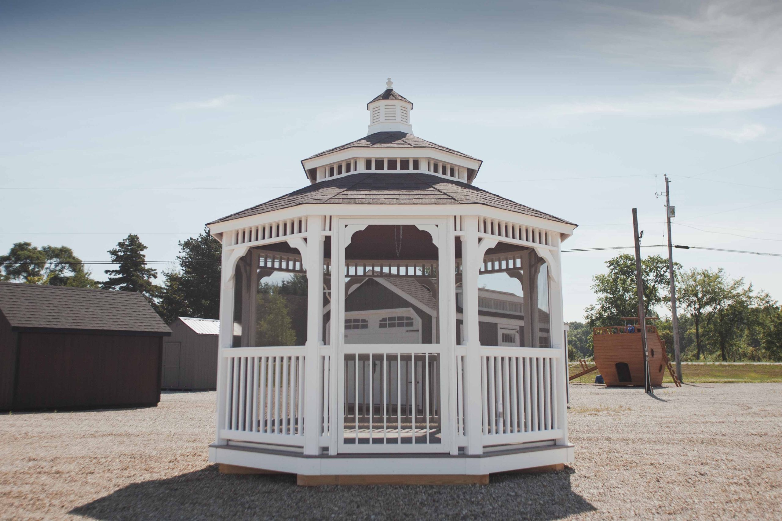 12' Octagon Vinyl Gazebo