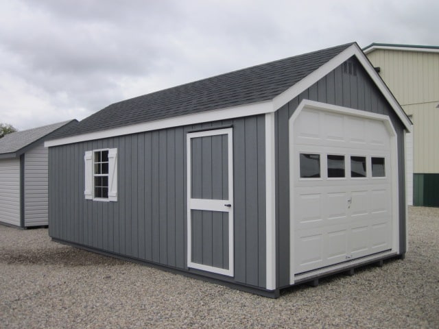 Garage shed on the lot